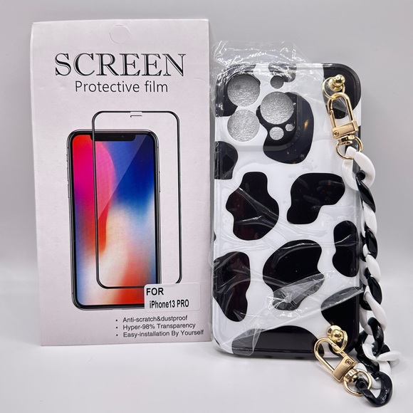 Cute Cow Print Case for IPhone 13 Pro - Picture 1 of 4
